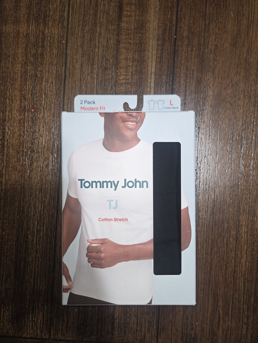 Tommy John Men’s 2-Pack Short Sleeve Crew Neck Tees – Black